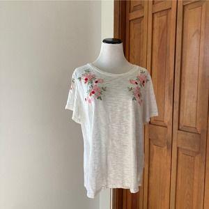 Davi & Dani Embroidered Tee Shirt, Size L